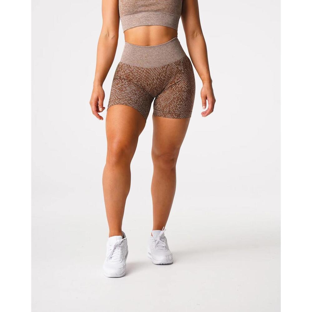 NVGTN High-Waisted Snake Print Bike Shorts